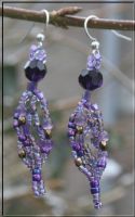 Earrings "Purple"